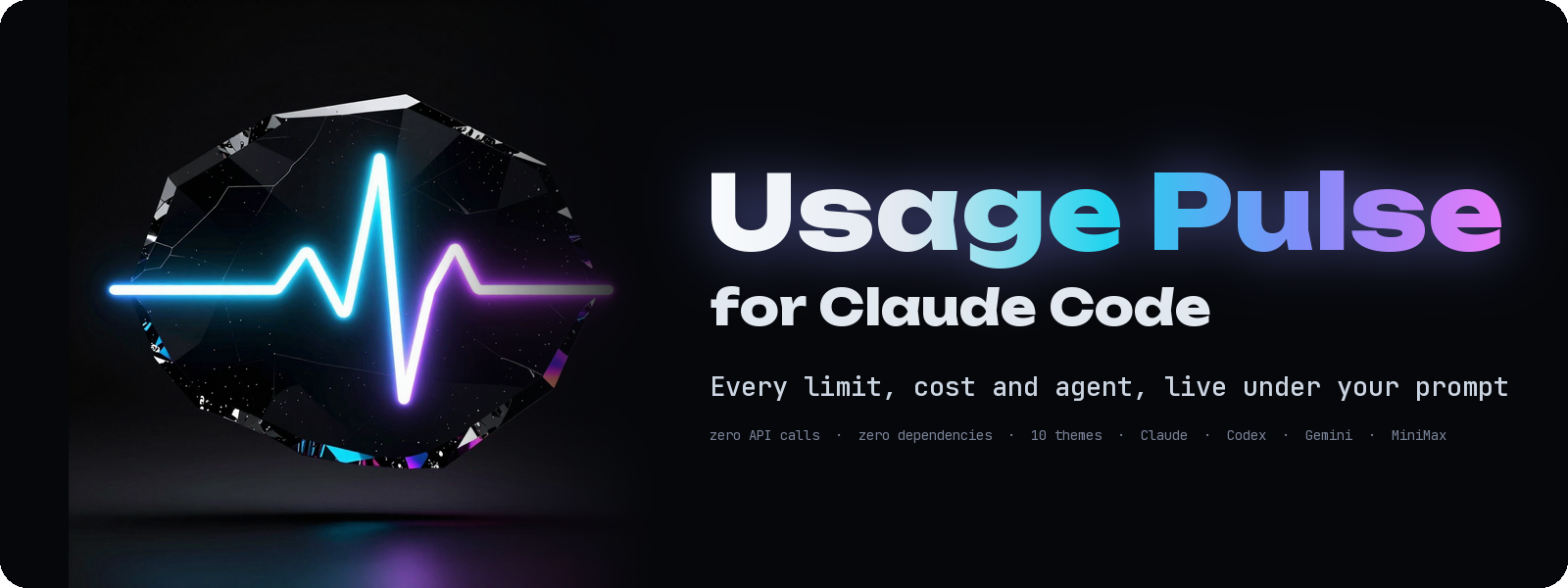 Usage Pulse: the live usage status bar for Claude Code