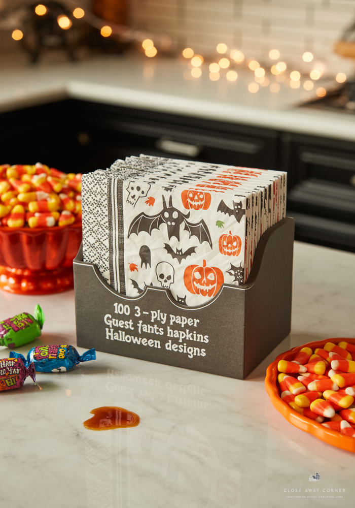 Festive disposable napkins for quick cleanups