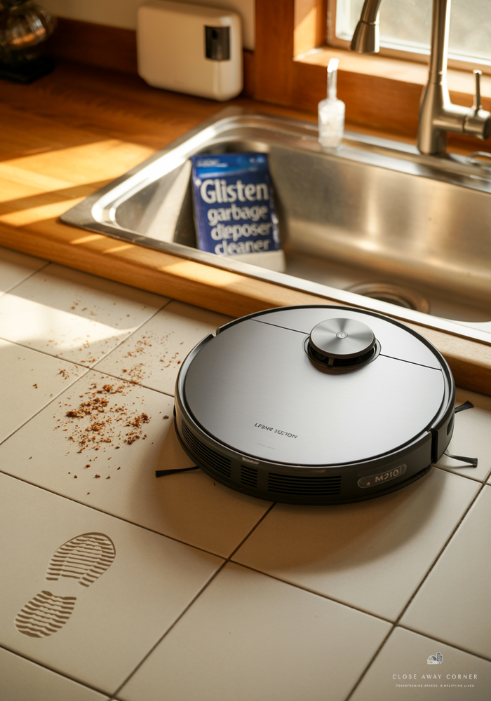 Quick-cleaning tools in kitchen