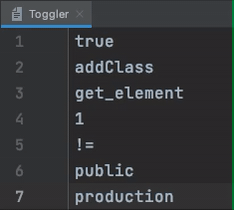 Toggler Usage Example