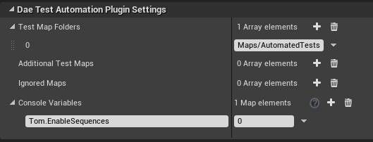 Console Variables Settings