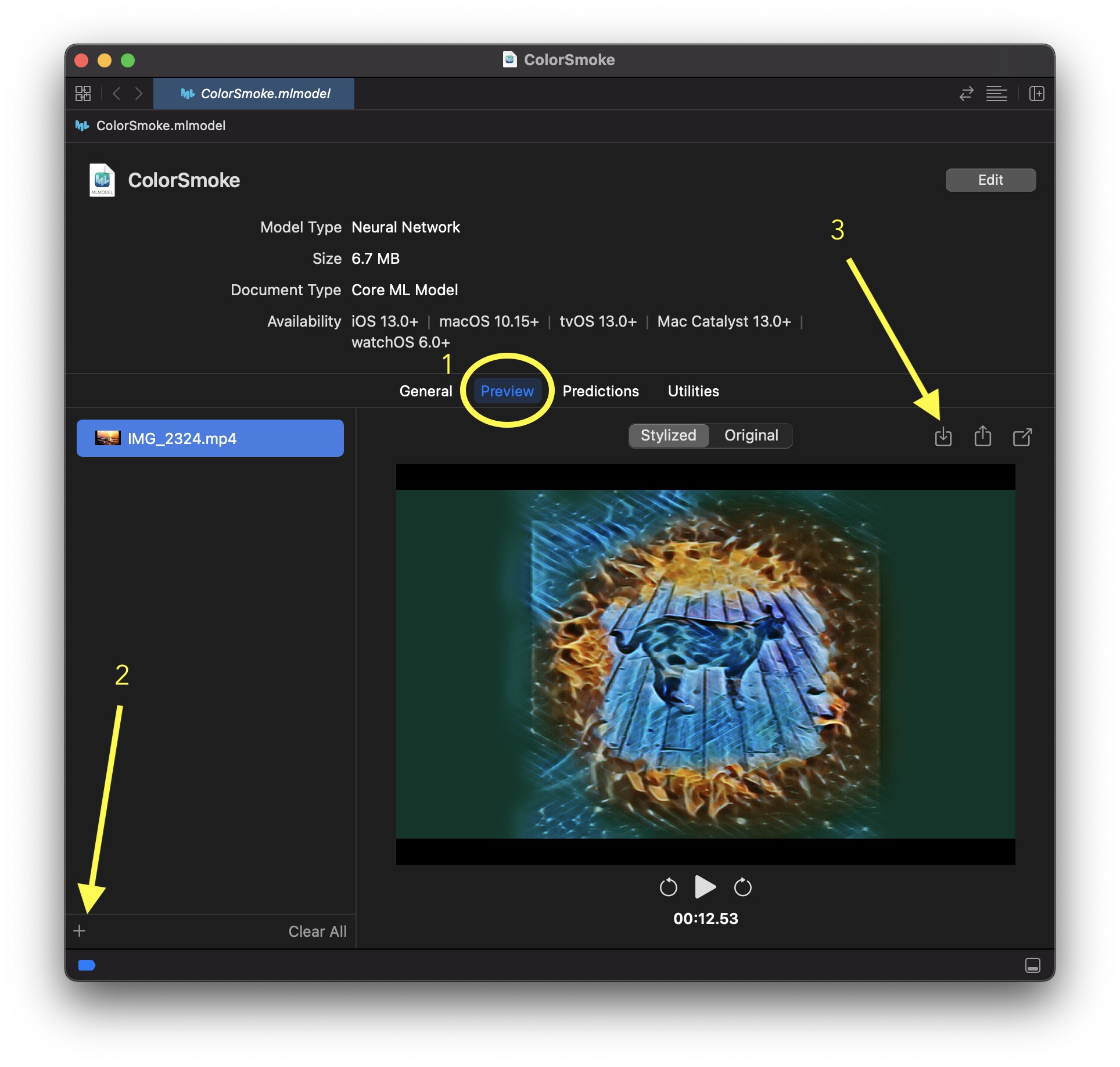 Video and photo inference with Xcode