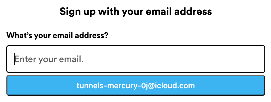 Autofilling button on input field focus