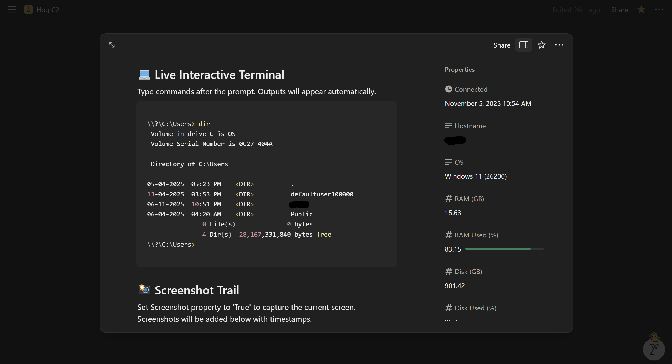 Terminal Demo