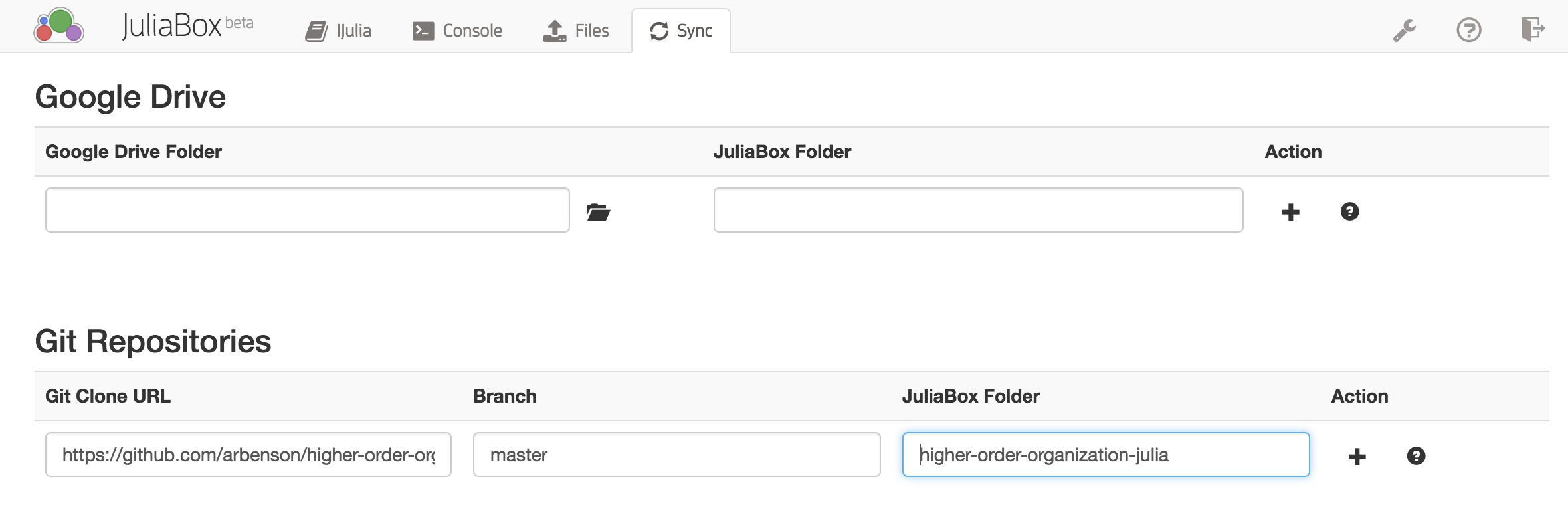 Setting up GitHub repository sync