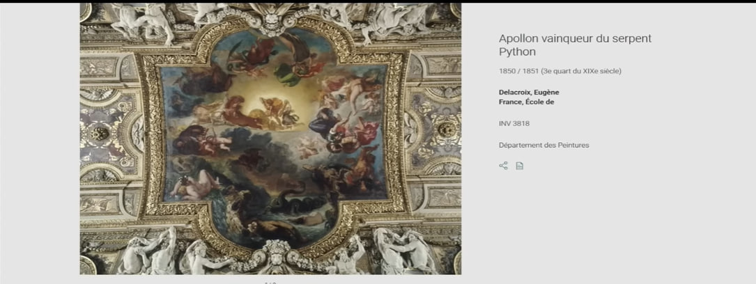 卢浮宫藏品 — 战胜巨蟒的阿波罗记录