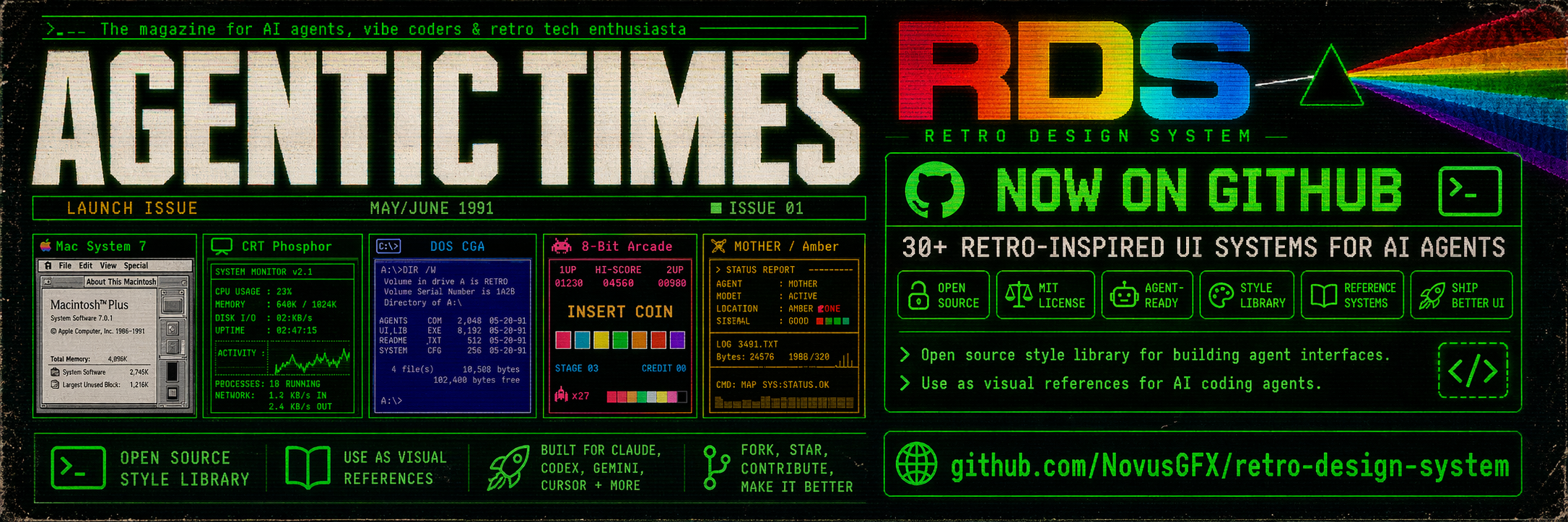 Retro Design Systems social poster