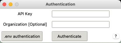 Authentication Window