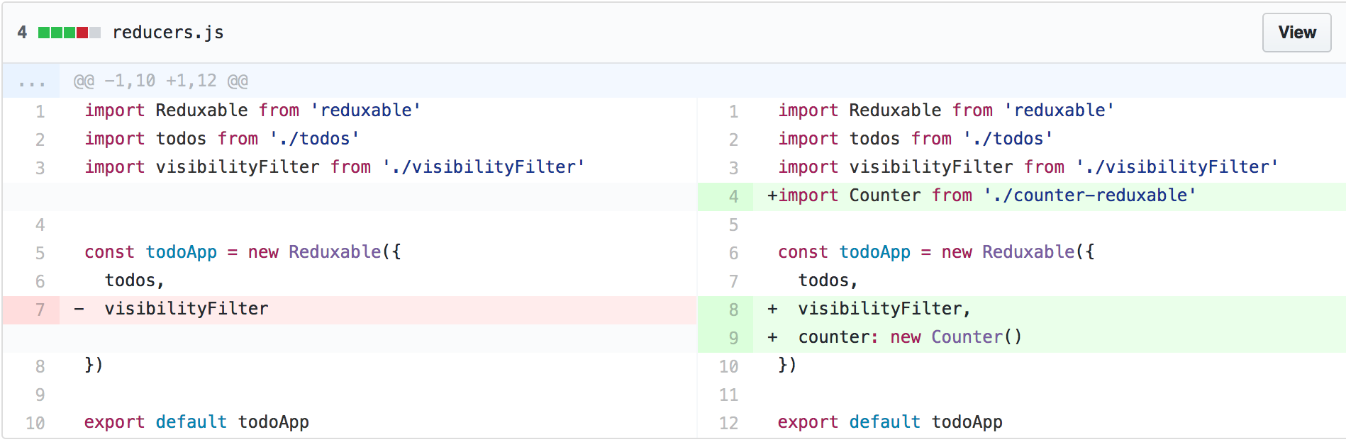 Migrating to Reduxable - Adding new reduxable in reducers.js