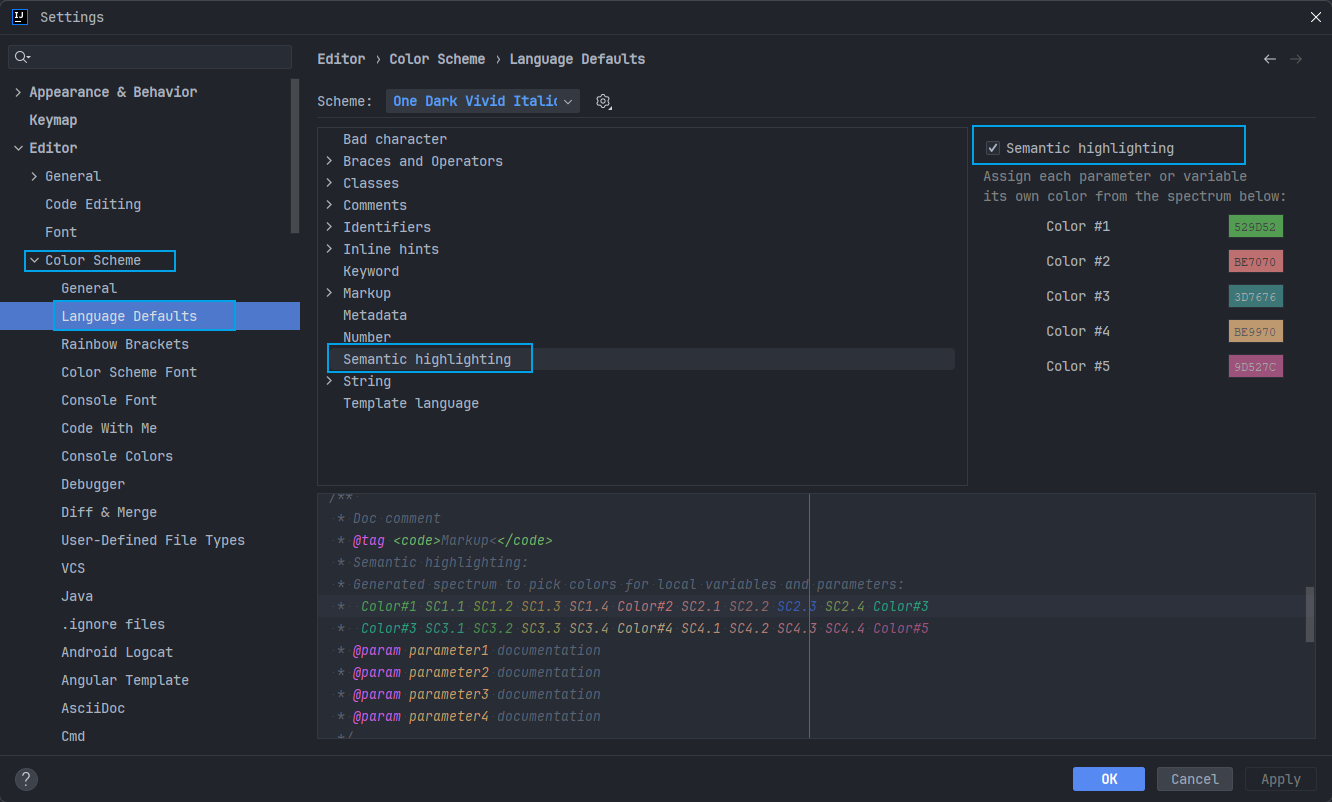 Semantic Highlighting