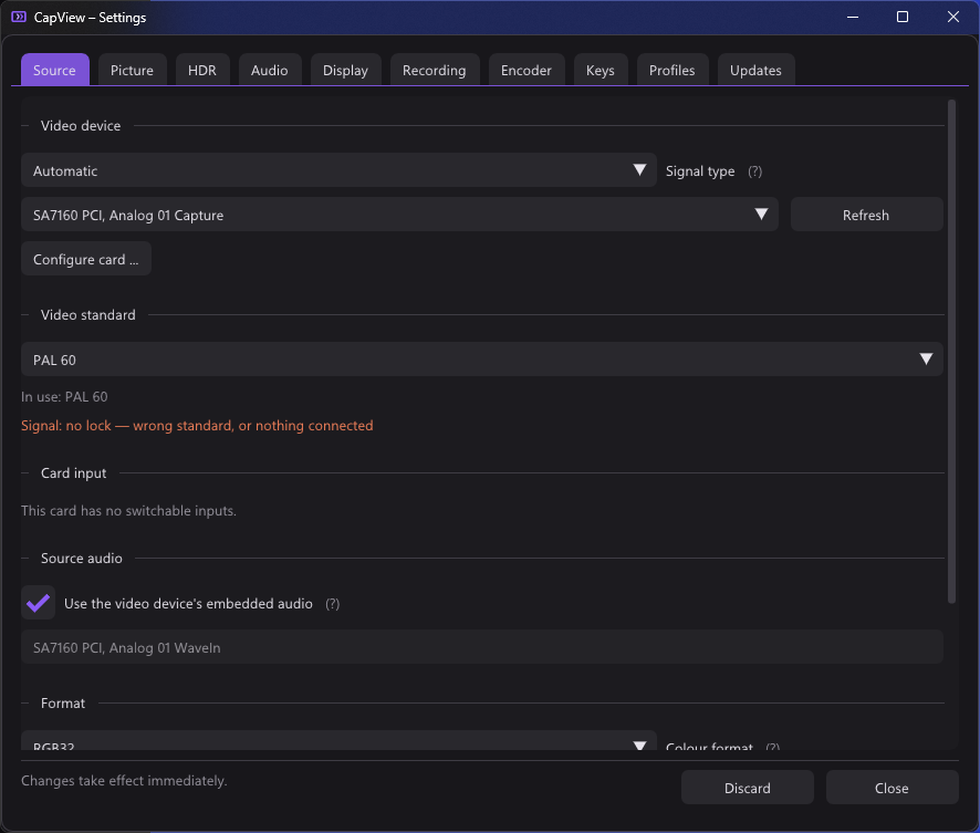 The Source tab