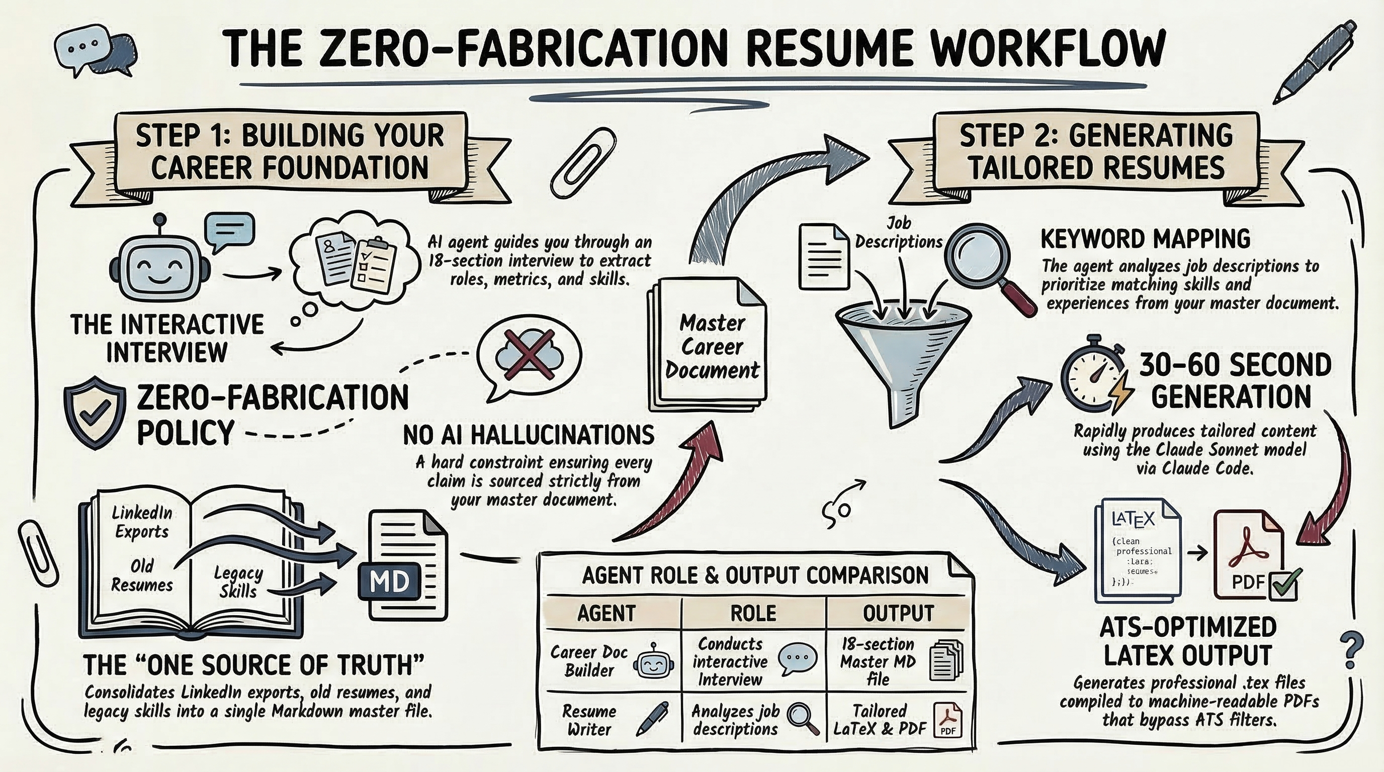 The Zero-Fabrication Resume Workflow