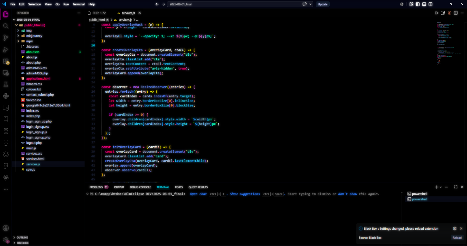 Close-up of the scanlines and phosphor glow