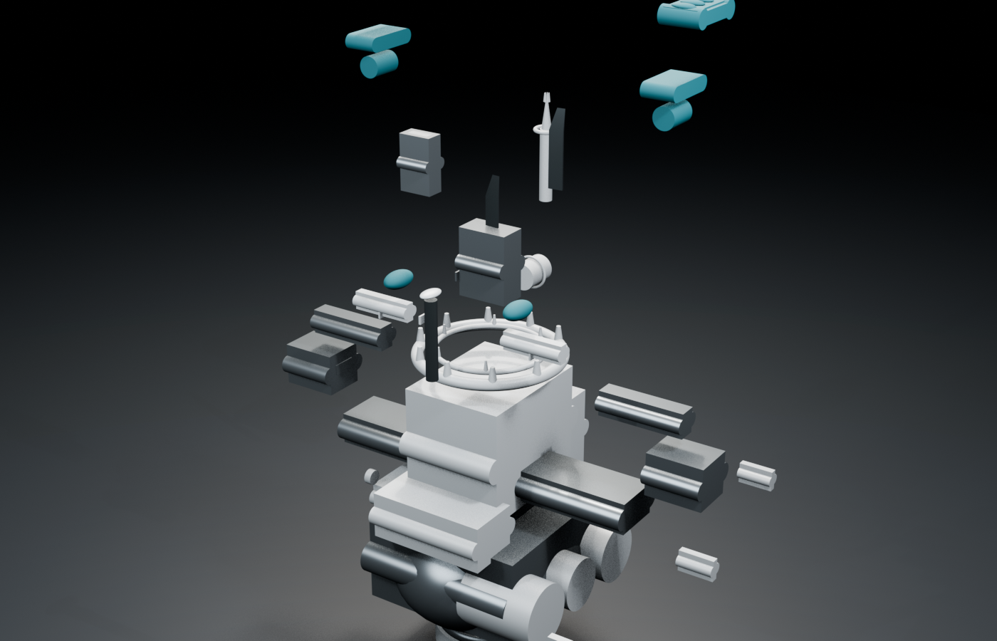 Exploded SafePlane dissection mechanism