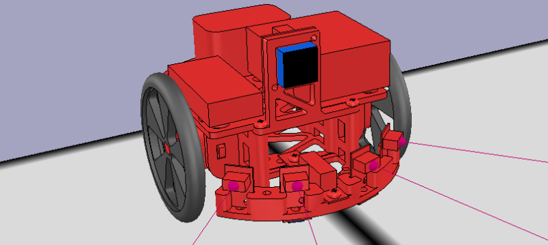 Image of the virtual robot in V-REP