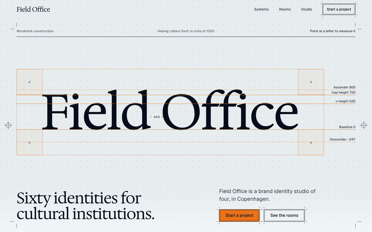 Studio theme: Field Office, an identity studio