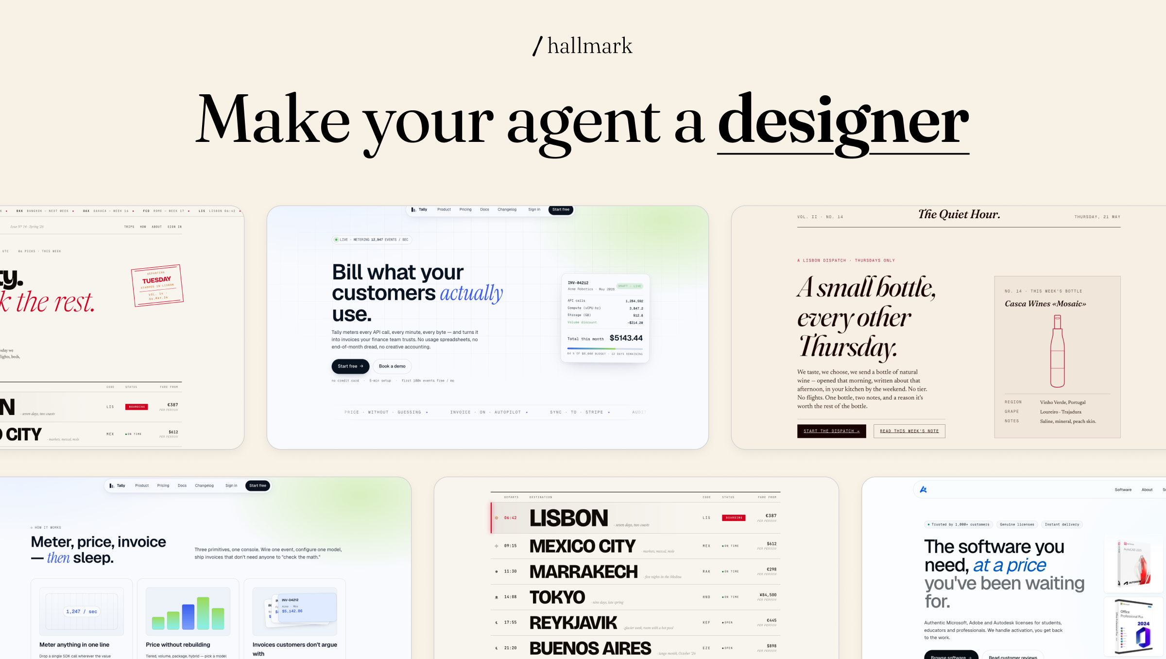Hallmark — A design skill that refuses to look AI-generated