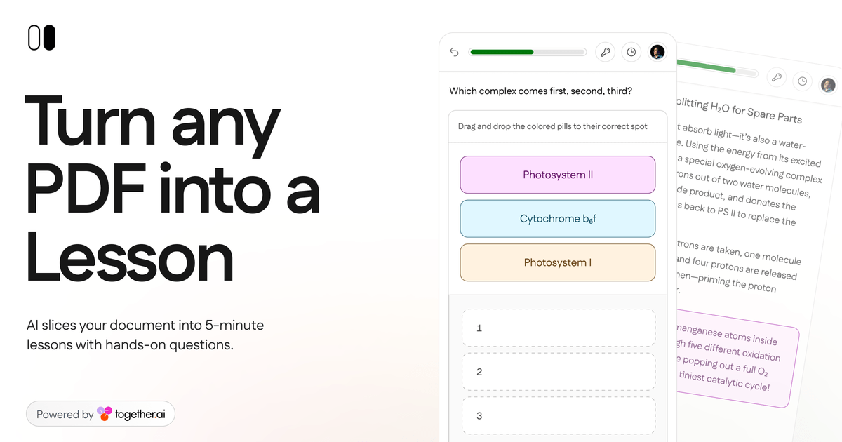 PDF to Interactive Lesson Generator