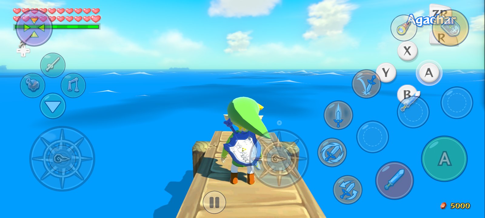Outset Island with the touch controls