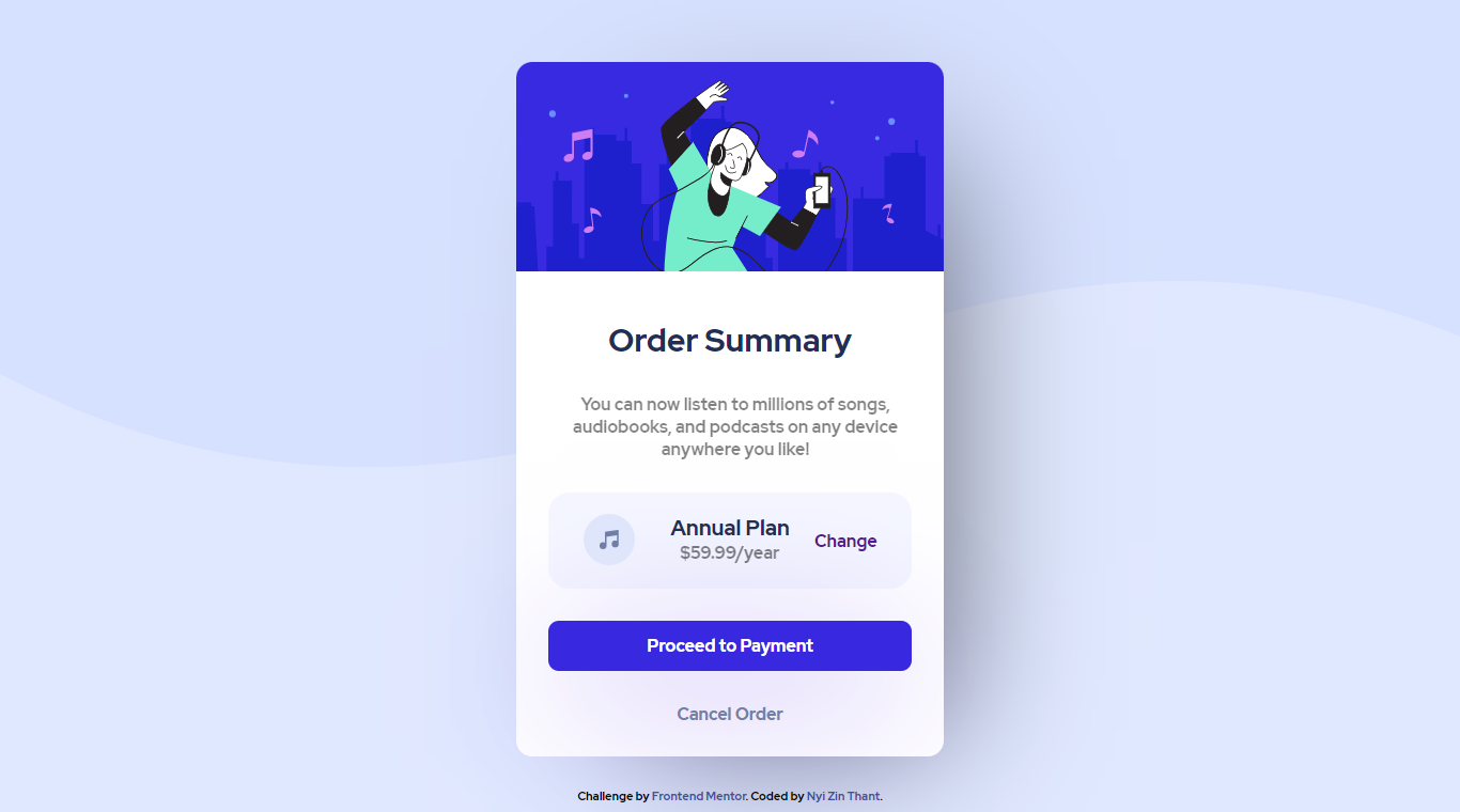 GitHub - NyiZinThant/order-summary-card