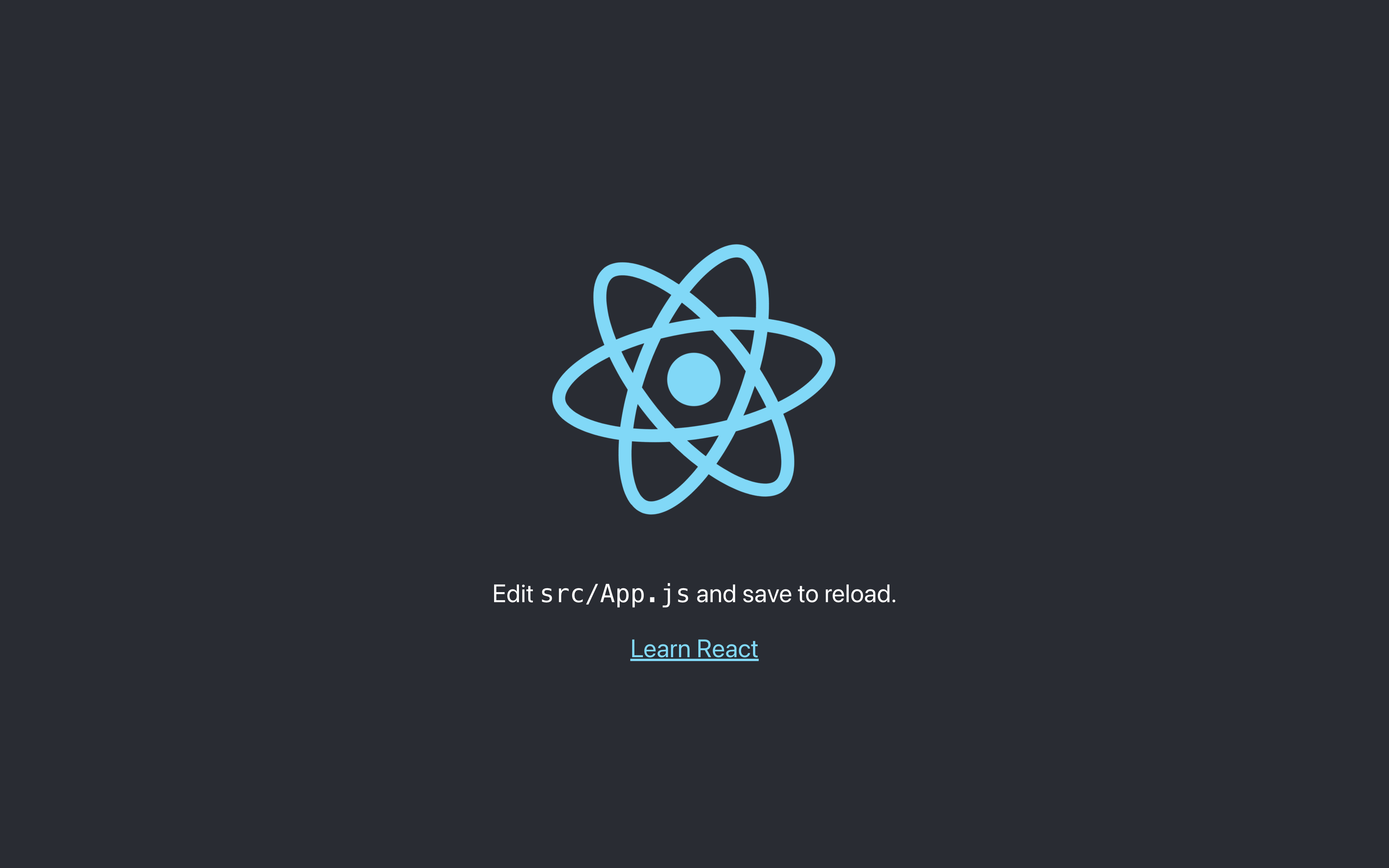 React app screenshot