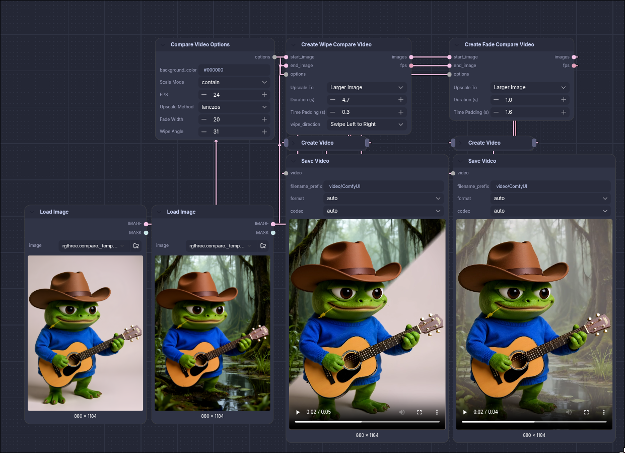 Create Fade Compare Video