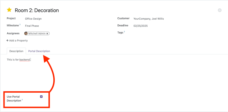 Use Portal Description