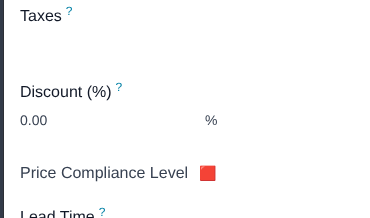 Price Compliance Sale Line Form