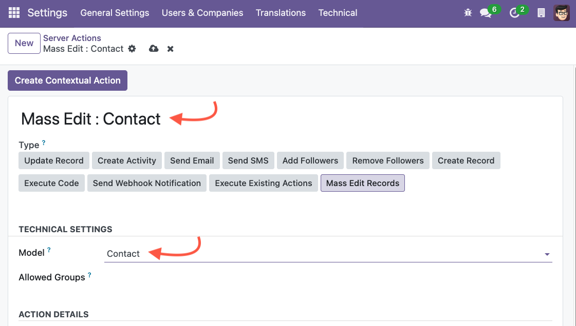 OCA Mass Editing Model