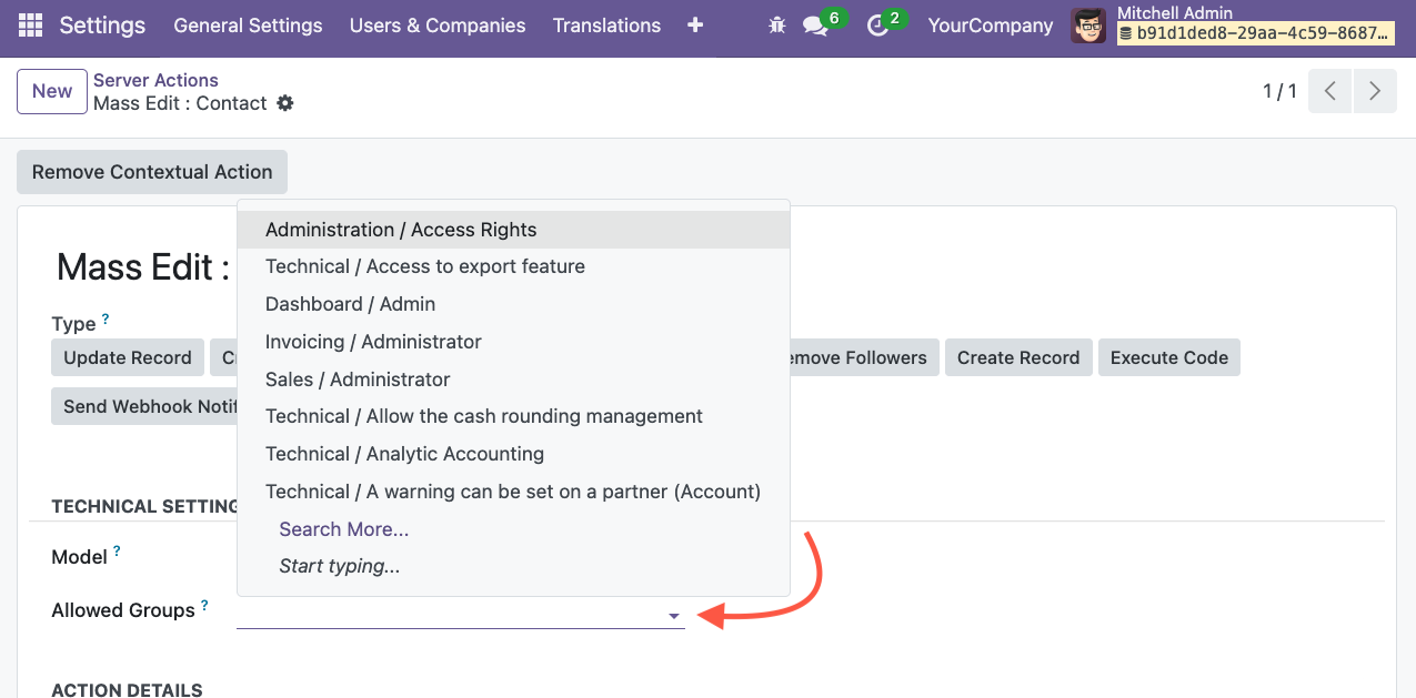 OCA Mass Editing Security
