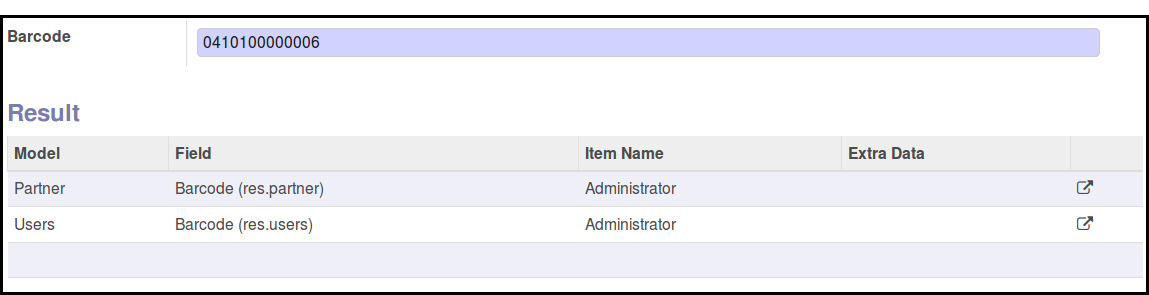 Partner and User Result form