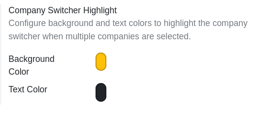 color configuration