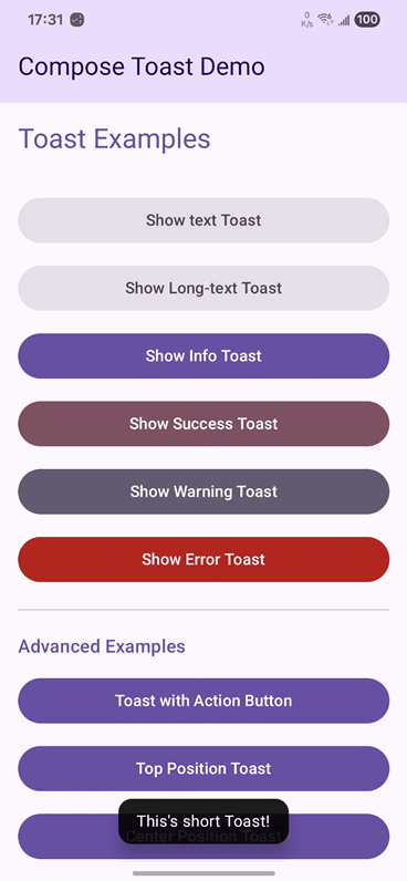 ComposeToast Demo