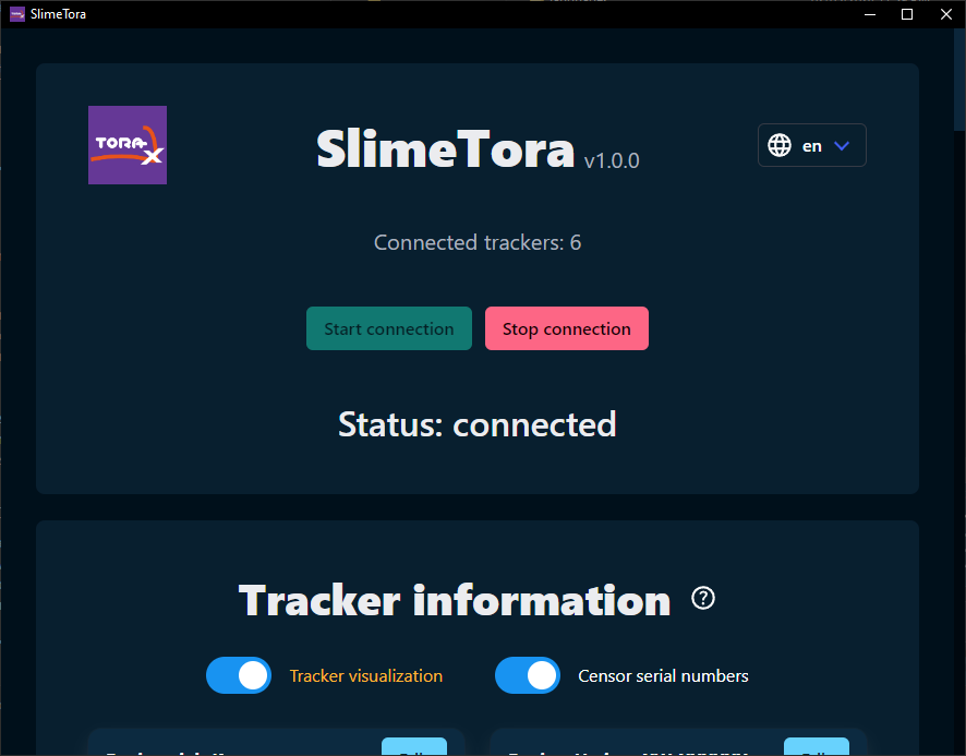 SlimeTora Connection section