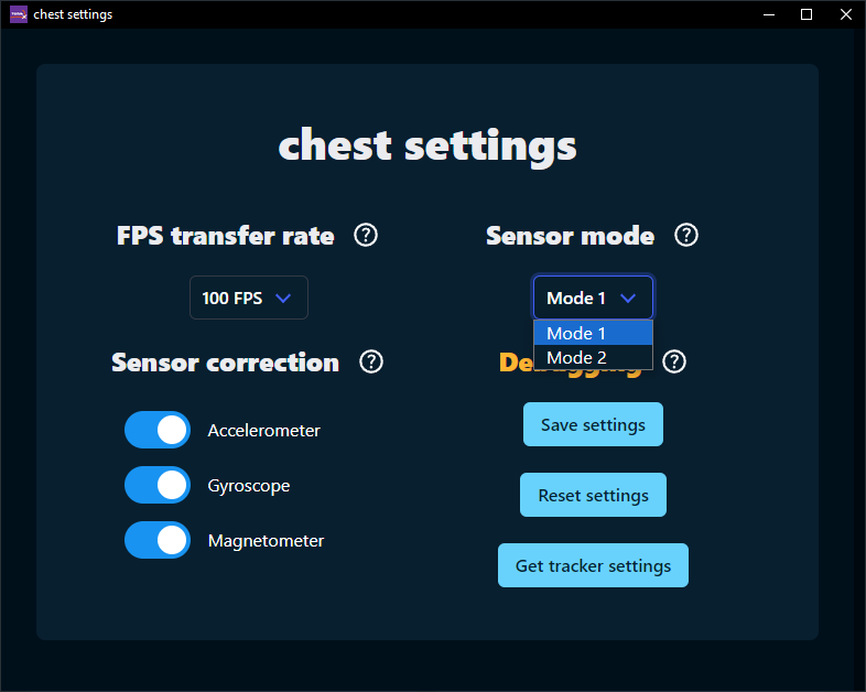 SlimeTora per-tracker (chest) settings page