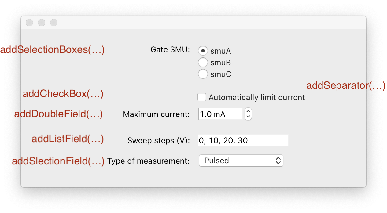 settings pane screenshot