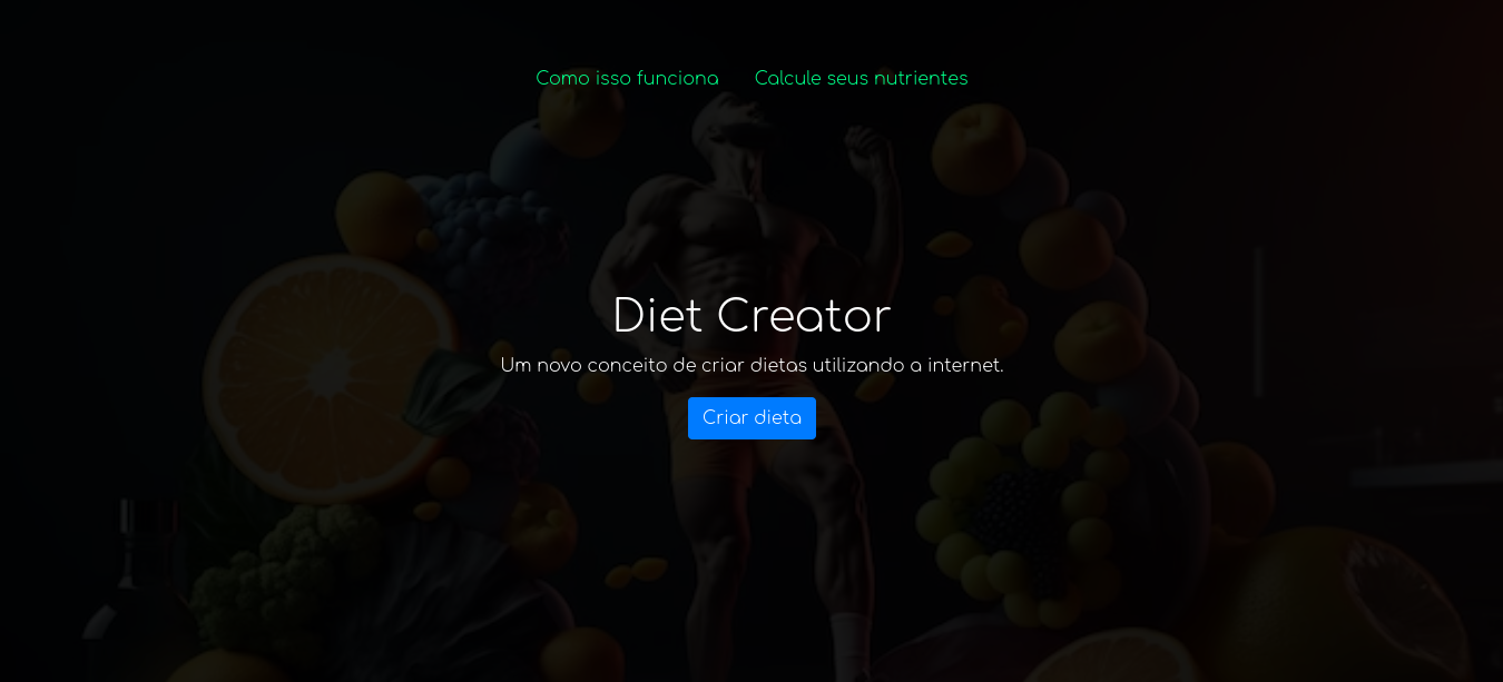Watch the Diet Creator in Action