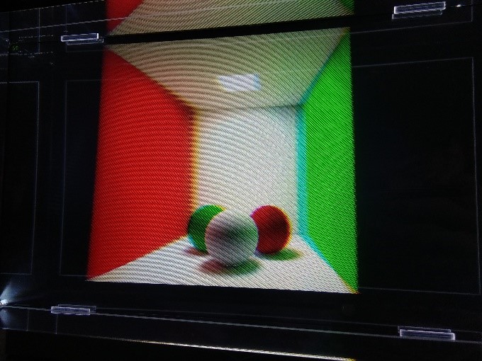 Cornell box path tracing on looking glass