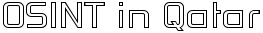 卡塔尔的 OSINT - 合法信息搜索与开源情报