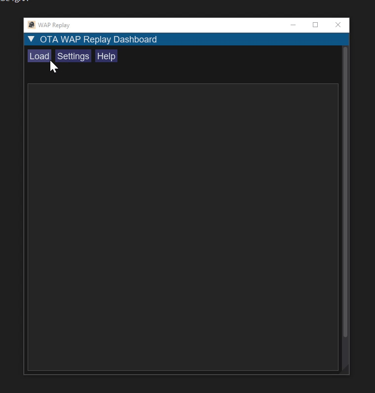 WAP Replay Tool Demo GIF