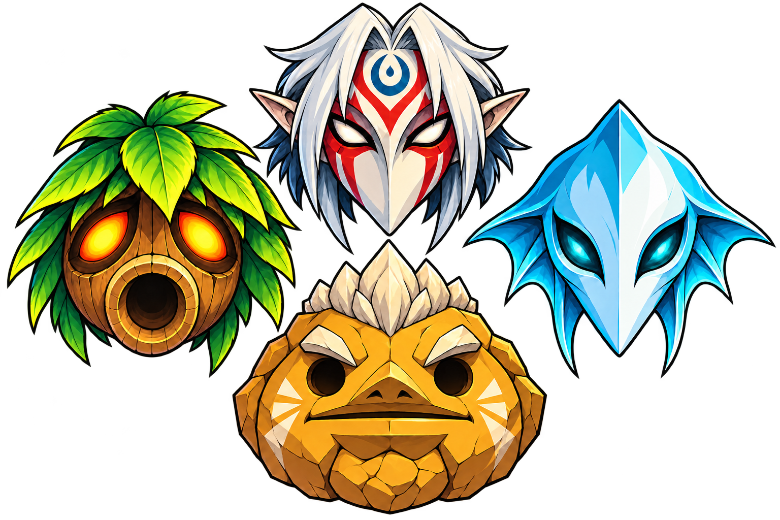 Majora ReMasked masks
