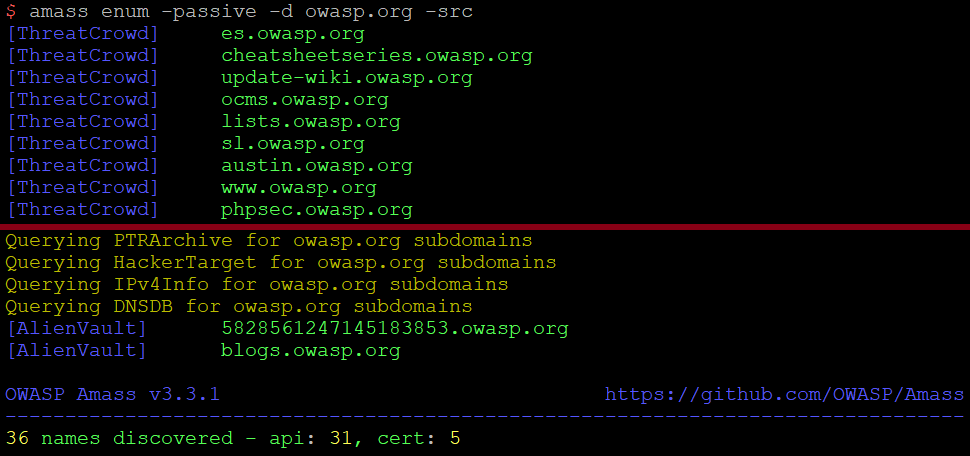 OWASP Amass enum tutorial for subdomain discovery