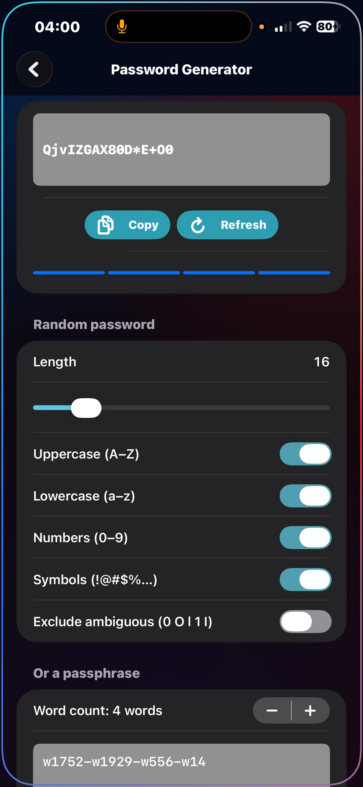 AlphaVAULT — Password generator