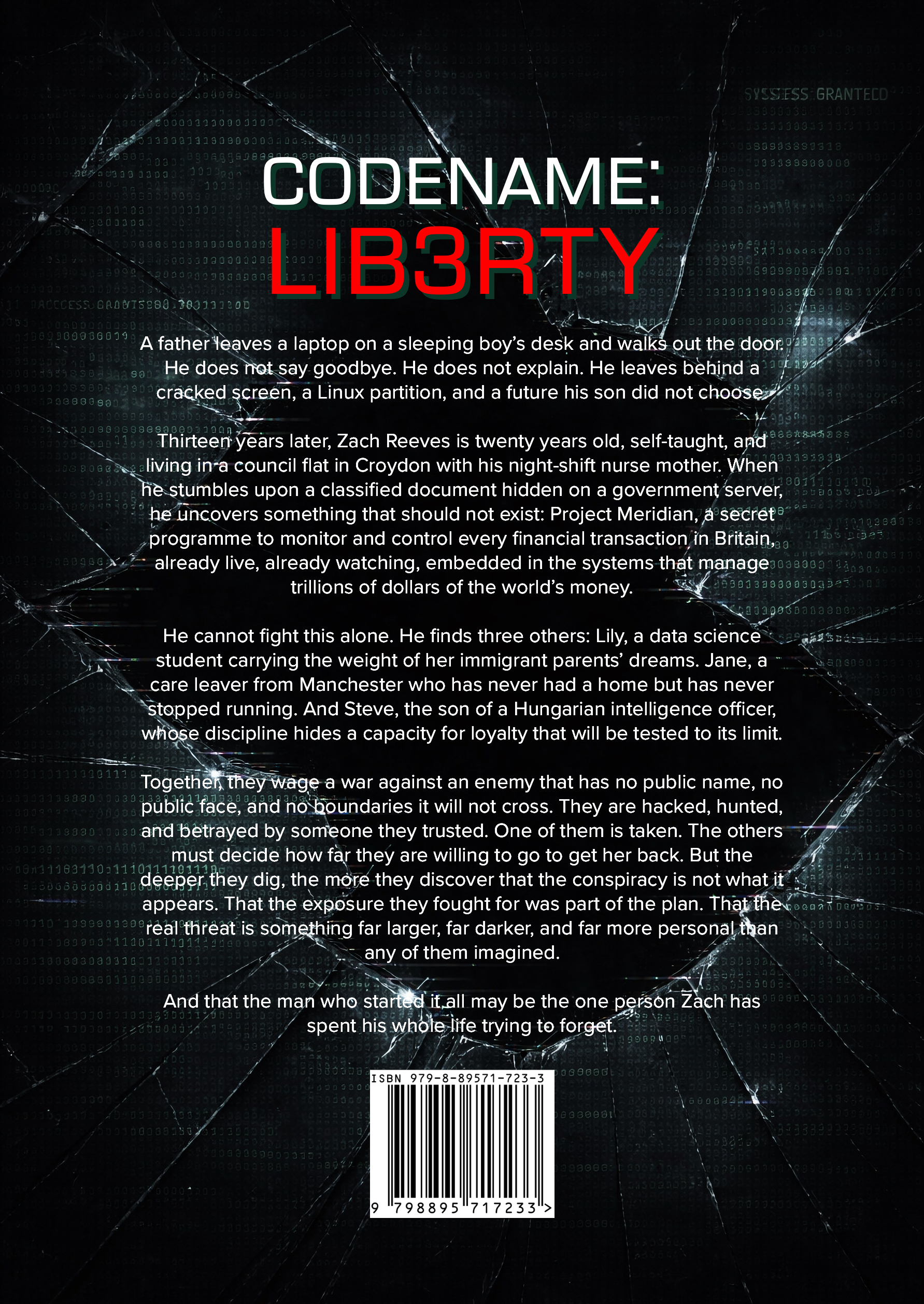 CODENAME: LIB3RTY — Back Cover