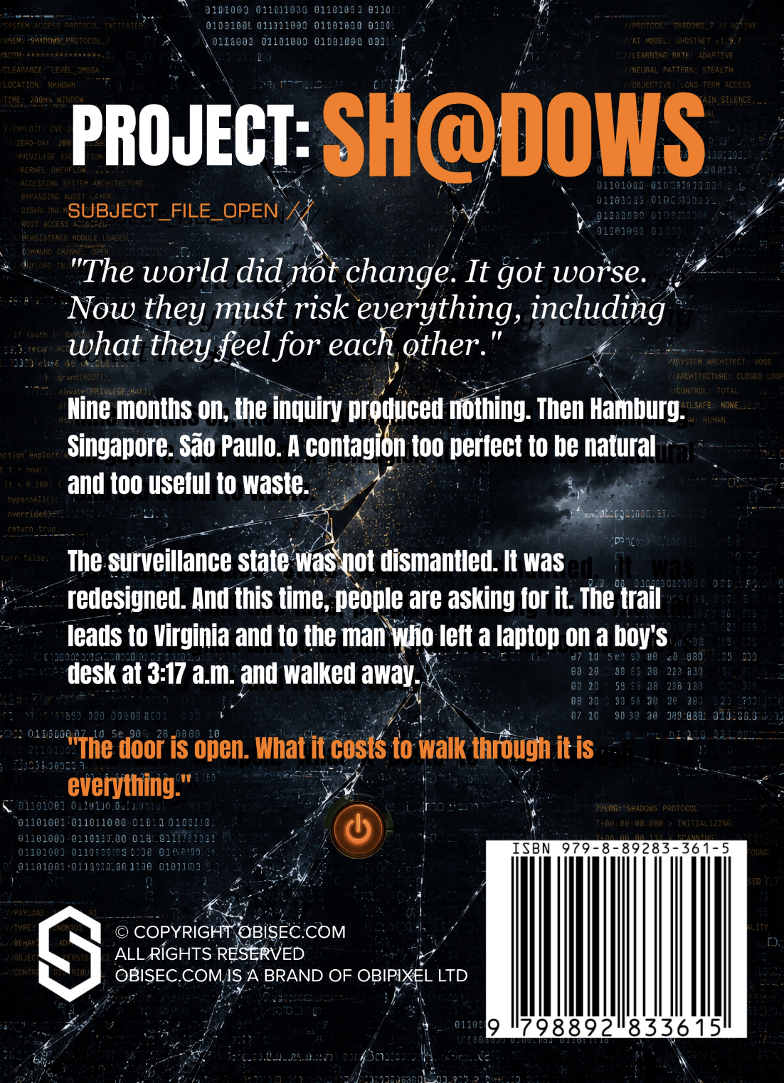 PROJECT: SH@D0WS — Back Cover