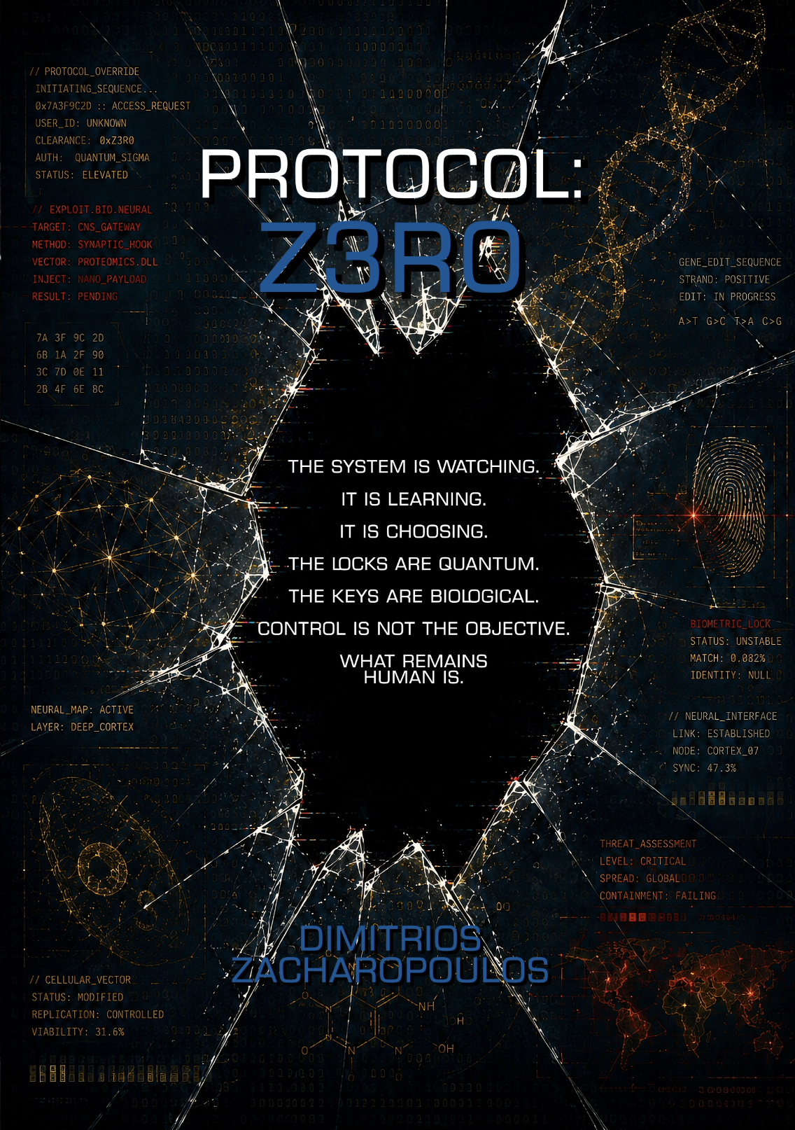 PROTOCOL: Z3R0 — Front Cover