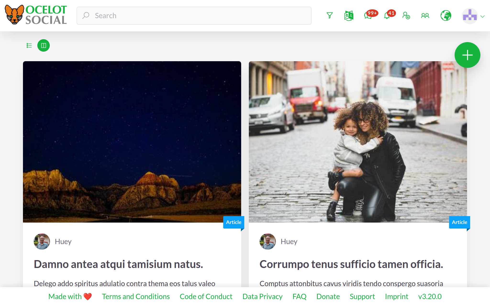 News feed