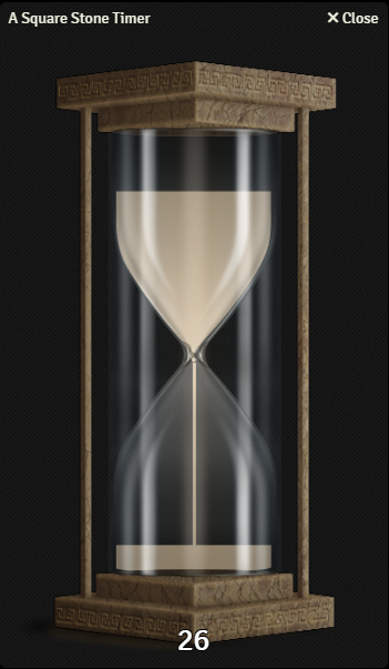 Hourglass Timer Round Stone