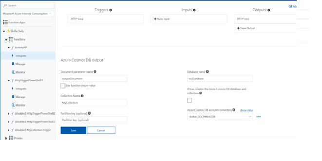 Configure OutPut