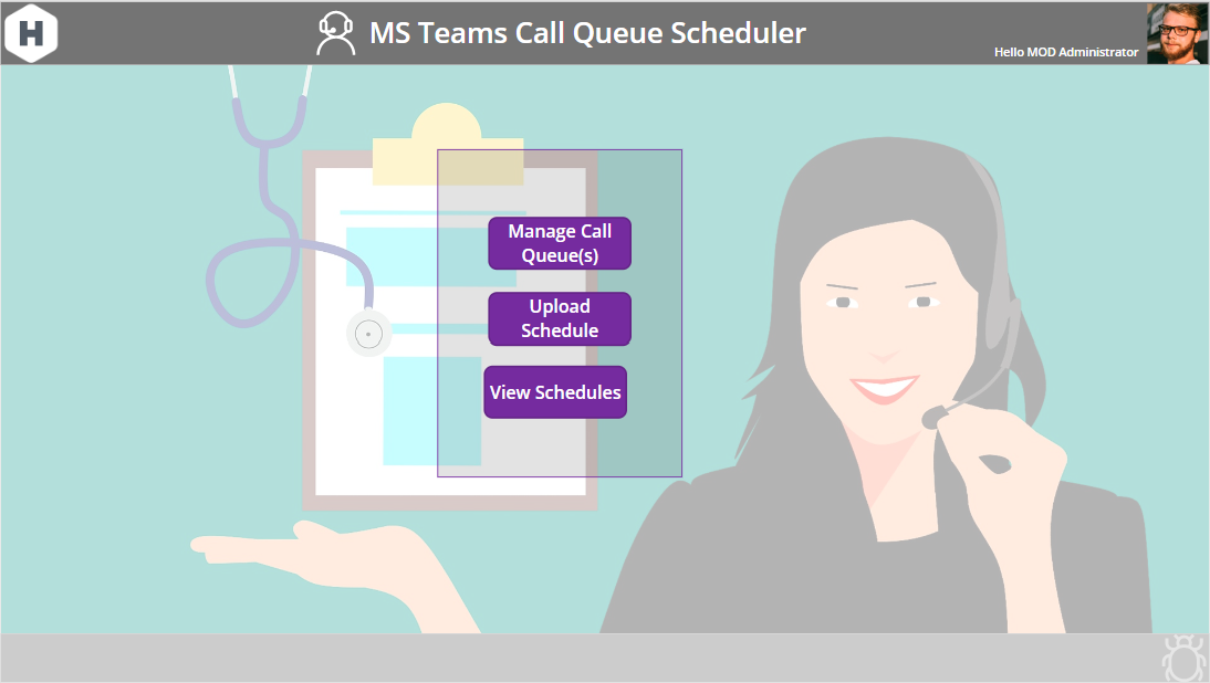 Microsoft Teams Call Queue Scheduler screenshot